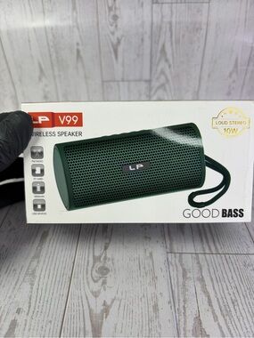 V99 Wireless Portable Speaker Green Very Good Sound Deep Bass